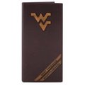 Zeppelinproducts ZeppelinProducts WVU-IWD4-BRW West Virginia Secretary Debossed Leather Wallet WVU-IWD4-BRW